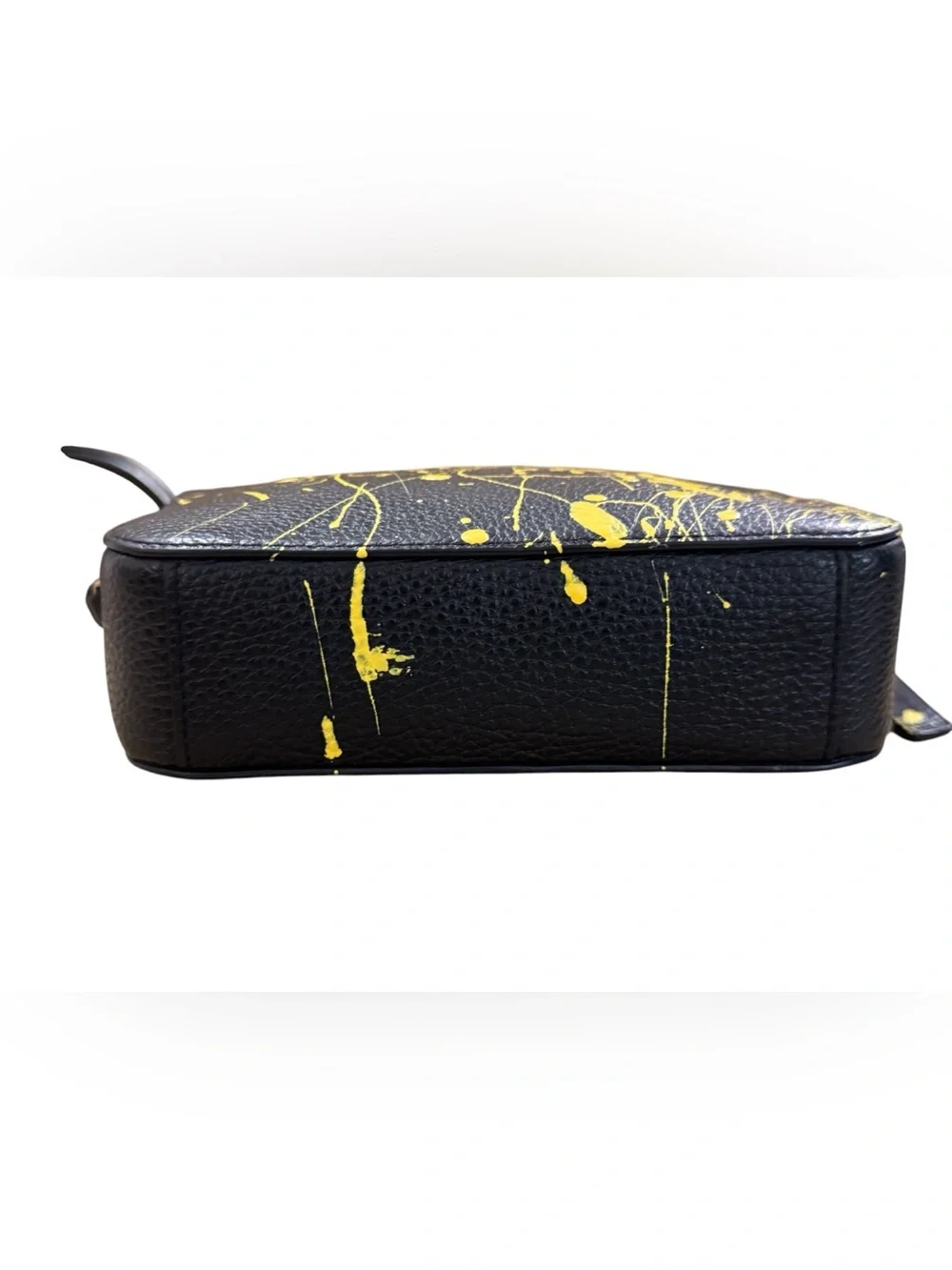 Coach Mini Camera Bag 2021 with Added Yellow Splatter COA